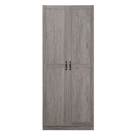 Manhattan Comfort Hopkins Storage Closet 2.0 in Grey 2GLF-GY